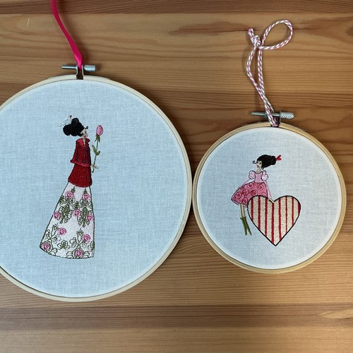 Set stickbilder silke - stickbilder, leffer