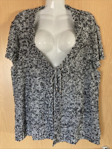 Damen strickweste xl grau - damen,