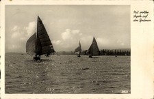 Ak  Segelboote auf dem