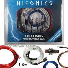 Hifonics 10mm² Anschlusskit 1000 Watt Kabelset Verstärker Anschlusskabel HF10WK
