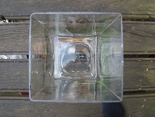 Terrarium - Quader - aus Glas - eckig  20 x 20 x 33 cm - 100 Jahre altes Glas