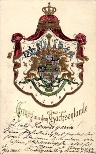 Präge wappen sachsenland - präge,