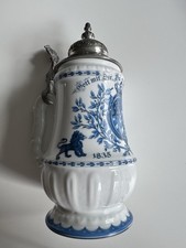 Bierkrug mit Zinndeckel Bayern