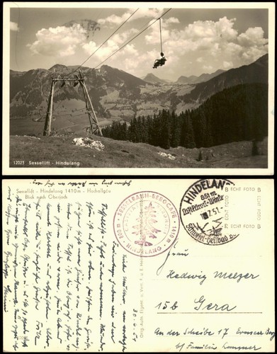 Ansichtskarte bad hindelang - bad,