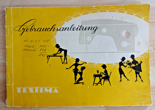 Gebrauchsanleitung ddr textima - gebrauchsanleitung,
