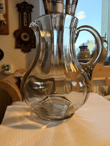 Antike jugendstil glas kanne - jugendstil,