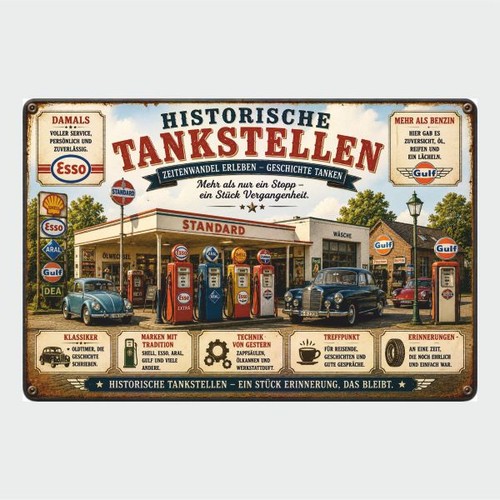 Blechschild historische - blechschild,