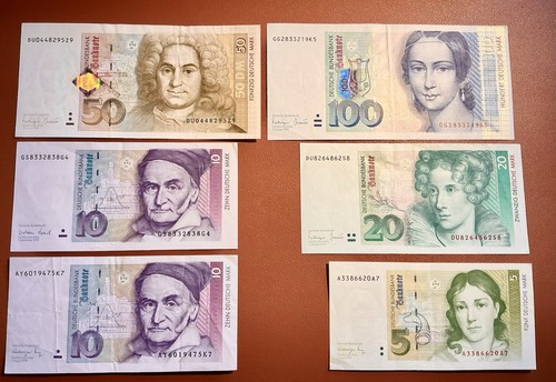 Banknoten scheine 5 - /, 10