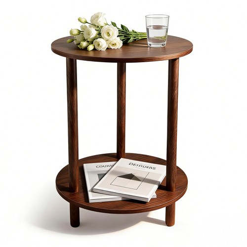Antik runder beistelltisch - antik,