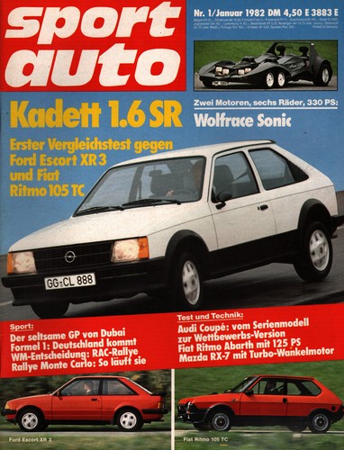 Zeitschrift sport auto 1982 - zeitschrift,
