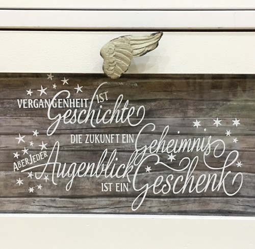 Shabby chic wasserf.Aufkleber
