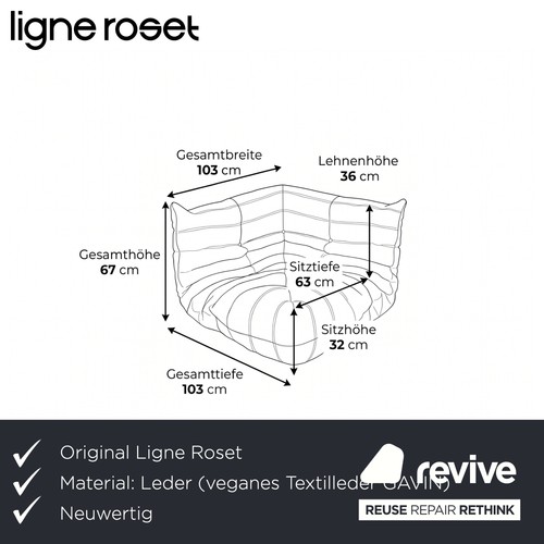 Ligne roset togo - ligne, eckelement