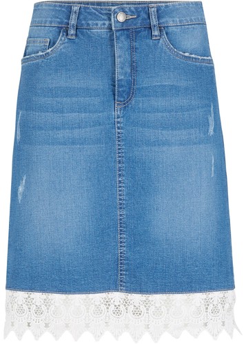 Damen stretch jeansrock - damen, stretch-jeansrock