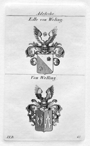 Weling welling wappen adel - /,