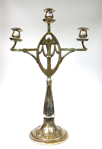 Wmf jugendstil kerzenständer - jugendstil,
