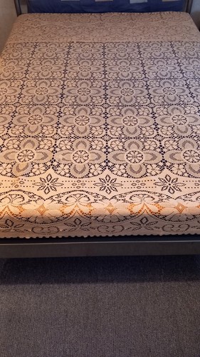 Handgestrickte bettdecke - handgestrickte,
