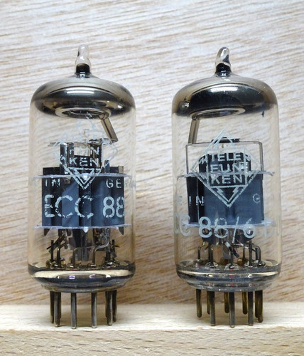 Pair telefunken ecc88 - telefunken, sehr