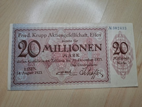Firmennotgeld krupp essen 1923 - firmennotgeld,