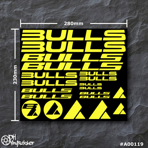 Bulls sticker neongelb - neongelb, |