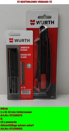 Würth cuttermesser - würth, 2k