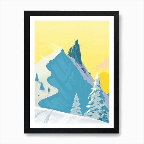 Virgin powder ski kunstdruck - powder,