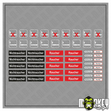 54teil set raucher - set,