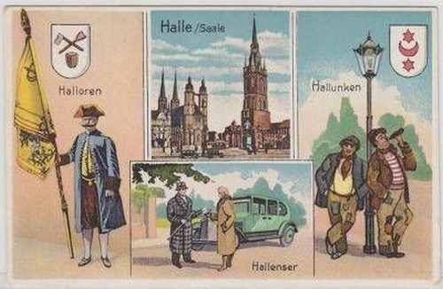 47686 halle halloren - ak,