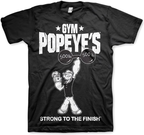 Popeye gym shirt - t-shirt, black