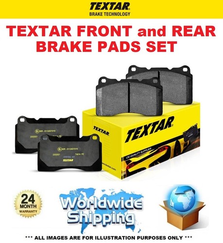 Textar front rear brake pads - textar,