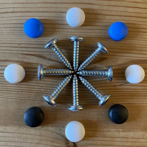 Kennzeichen schrauben set 8 - set, 4,8