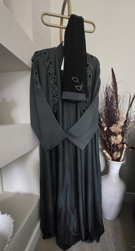 Neu zoom abaya flaschengrün - zoom,