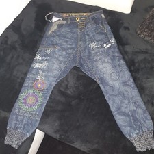 Desigual tiefschritthose jeans - desigual,