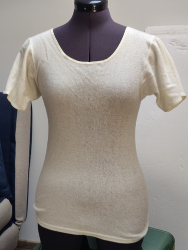 Angora unterhemd damen creme - unterhemd, m