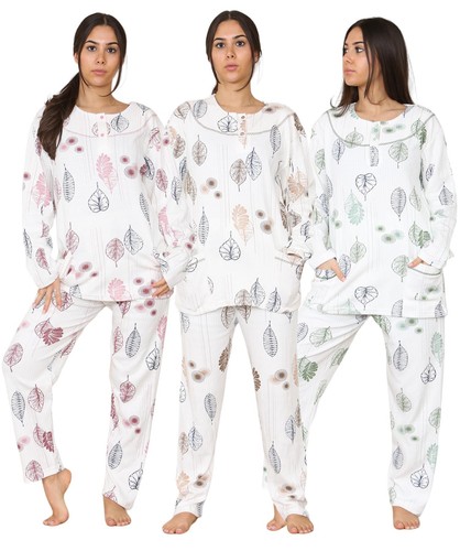 Damen pyjama set baumwolle - damen-pyjama-set,