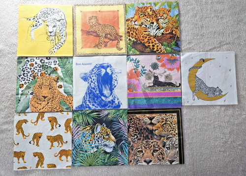 Servietten leopard - 10,