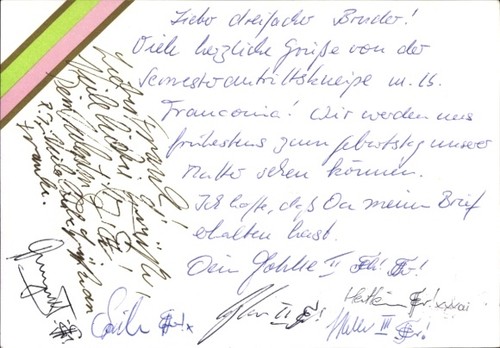 Studentika würzburg corps - studentika, ak