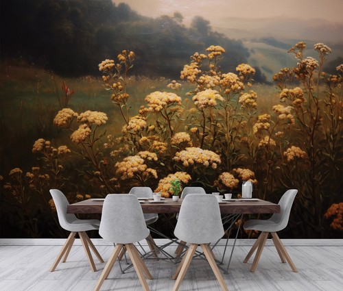 Fototapete blumen gelb natur - fototapete,