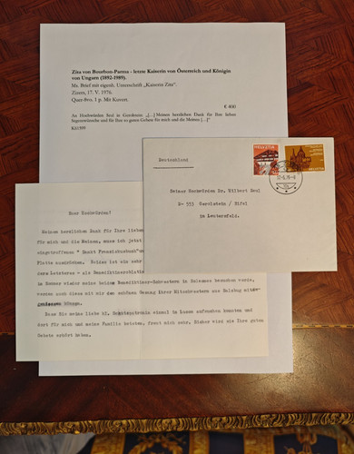 Persönlicher brief kaiserin - persönlicher,