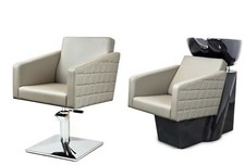 FRISEURSALON Möbel 2x Friseurstuhl +Waschsessel friseureinrichtung TORO