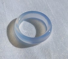 Achat-Ring, hellblau, transp