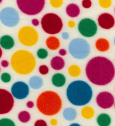 Creme multi spot fleece kombi - creme,