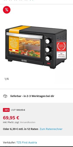 Tzs first austria - first, minibackofen