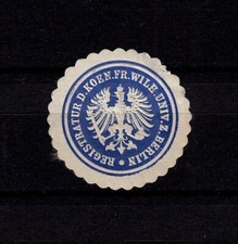 410865/ Siegelmarke – Registratur – Friedrich Wilhelms Universität zu BERLIN