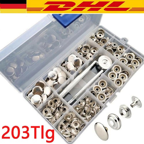 203x druckknopf set - druckknopf, edelstahl