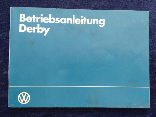 Derby betriebsanleitung - vw,