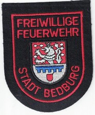 Bedburg NRW /Deutschland  Freiwillige Feuerwehr Abzeichen Patch Neu