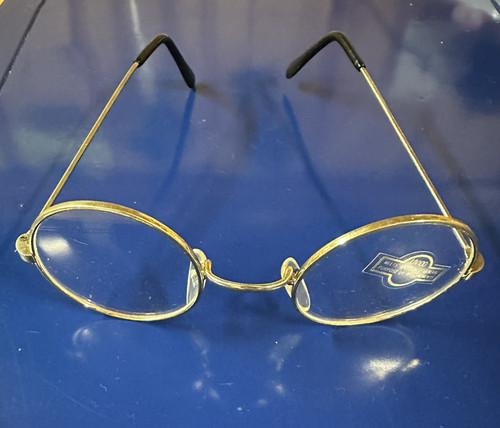 Goldfarbene metall brille - goldfarbene, metall-brille