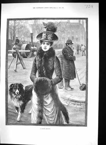 Alte 1889 frostige - alte, morgenszene