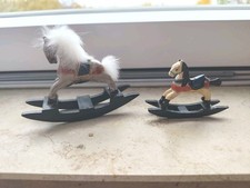 Holz Schaukelpferde 60er Jahre DDR