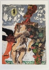 Markus Lüpertz signiert Karte Orig. autograph Signatur Autogramm Unterschrift